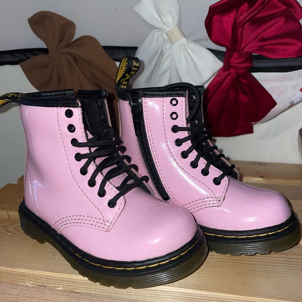 Dr. Martens Pink Kids Boots